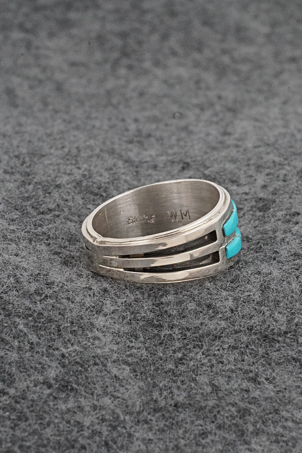 Turquoise & Sterling Silver Ring - Wilbert Muskett Jr. - Size 10.25