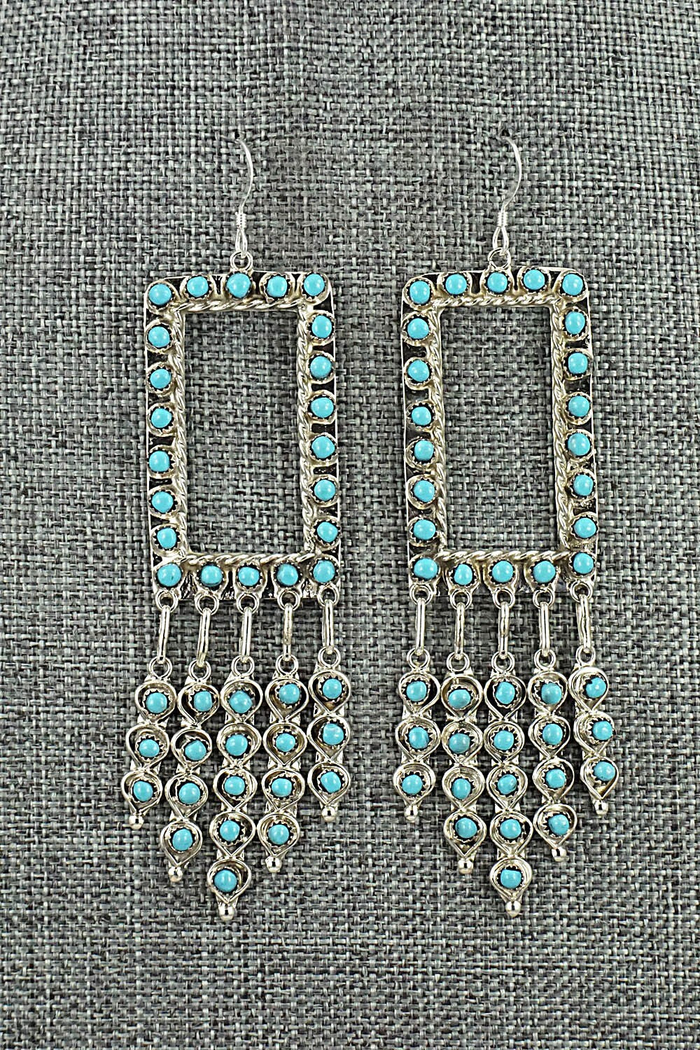 Turquoise & Sterling Silver Earrings - Wayne Johnson