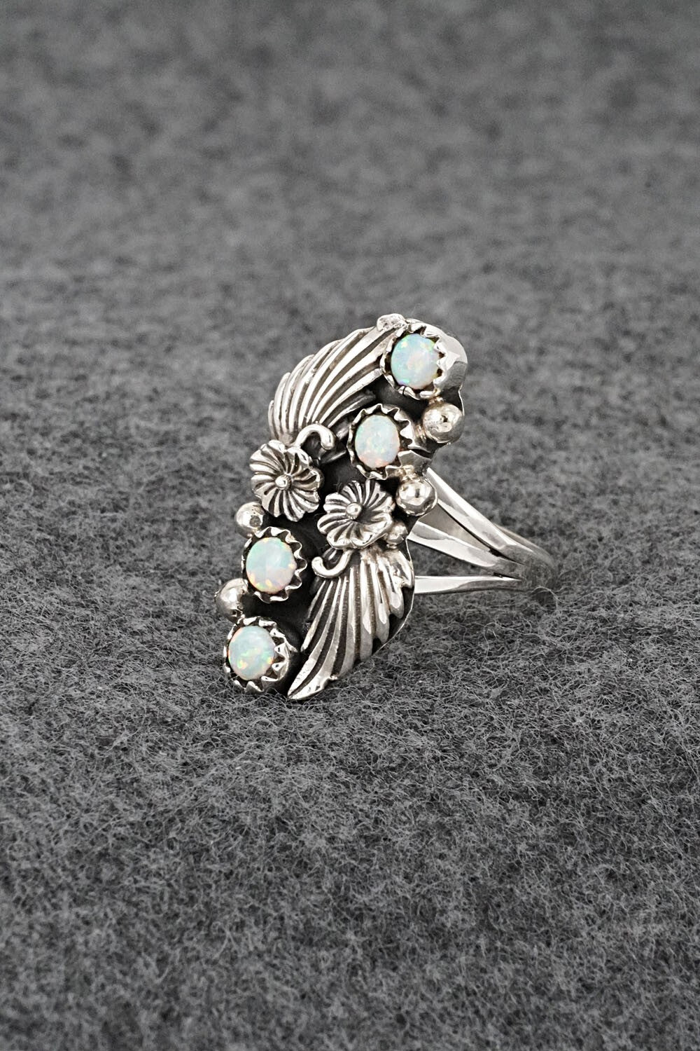 Opalite & Sterling Silver Ring - Judy Largo - Size 7.25