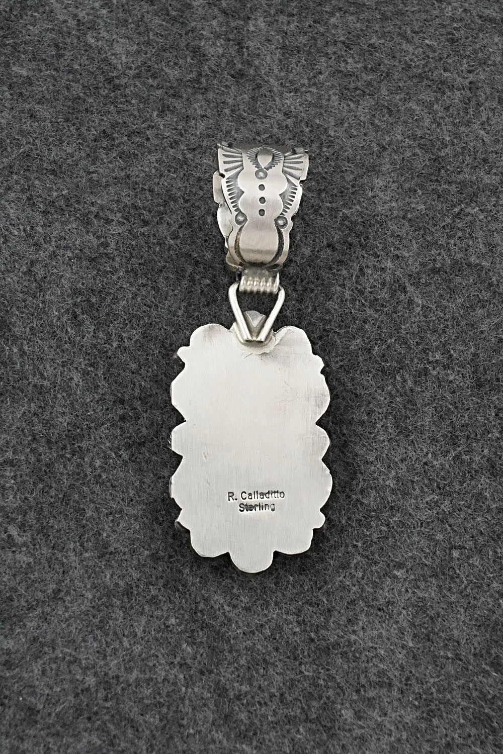 Turquoise & Sterling Silver Pendant - Rosita Calladitto