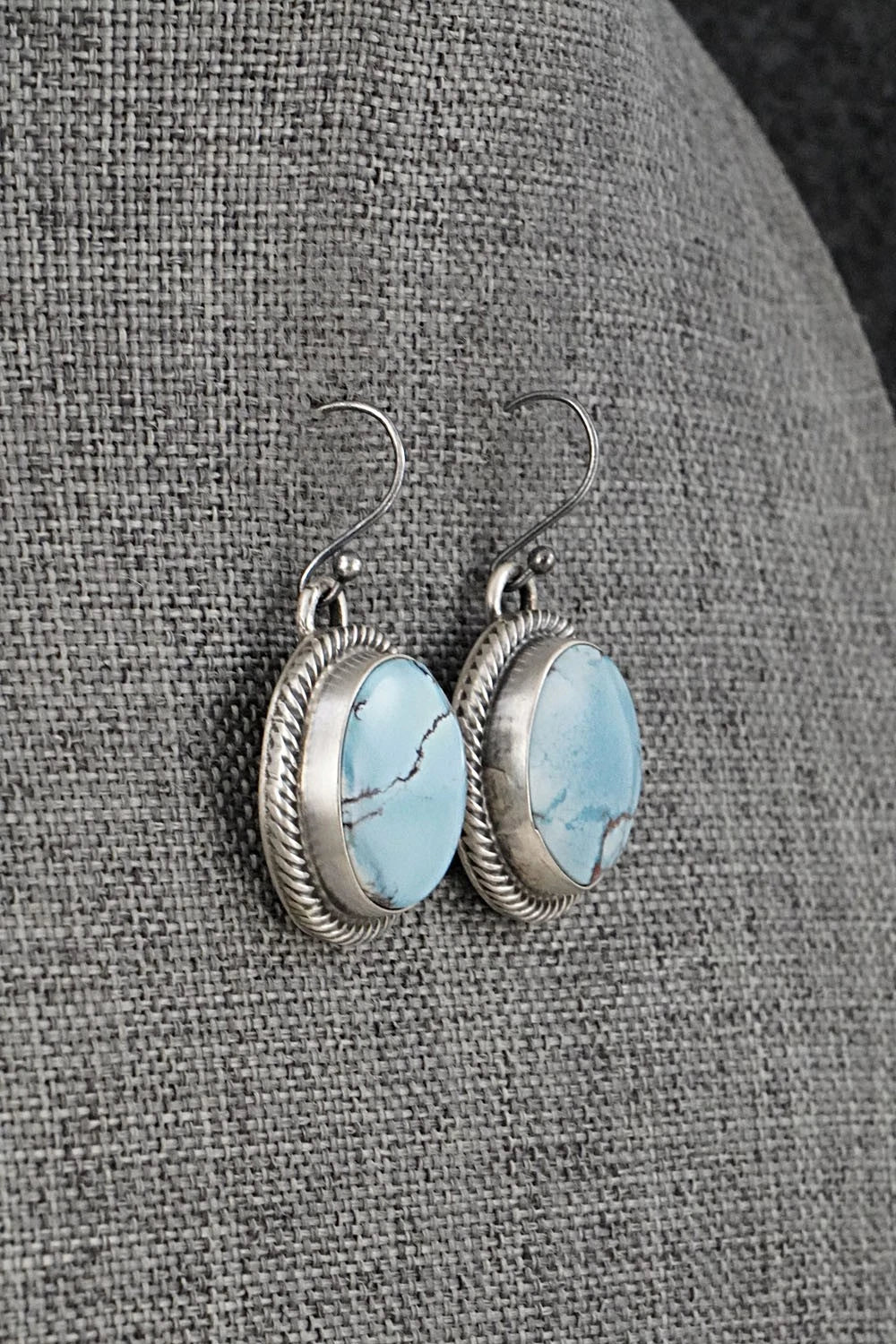 Turquoise & Sterling Silver Pendant and Earrings Set - Bobby Johnson