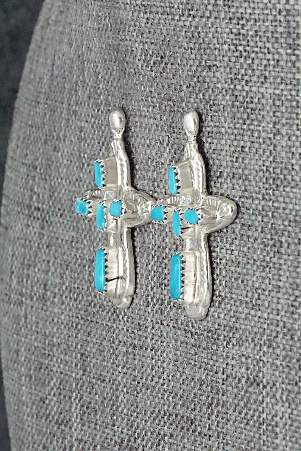 Turquoise & Sterling Silver Earrings - Verona Quam