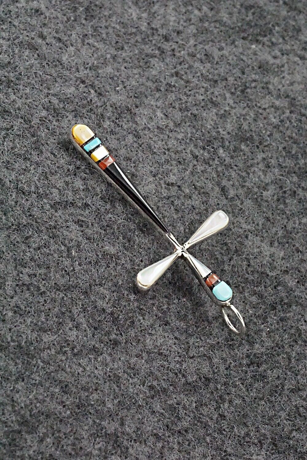 Multi Stone & Sterling Silver Pendant - Sylvester Noche