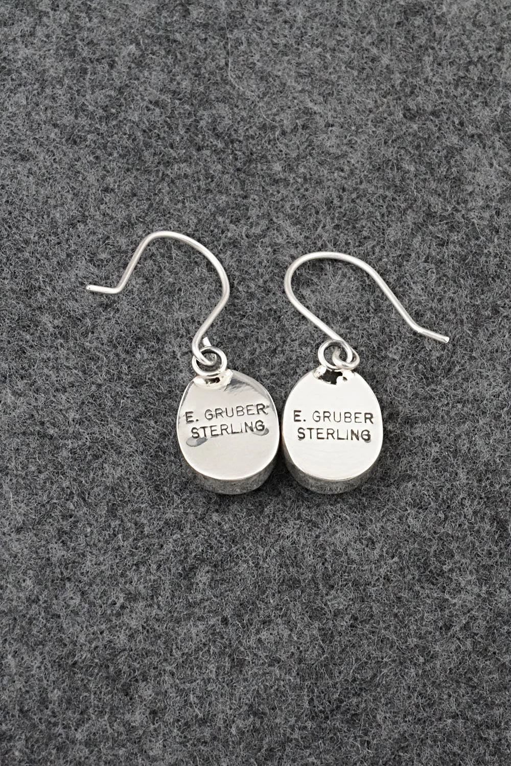 Turquoise & Sterling Silver Earrings - Eugene Gruber