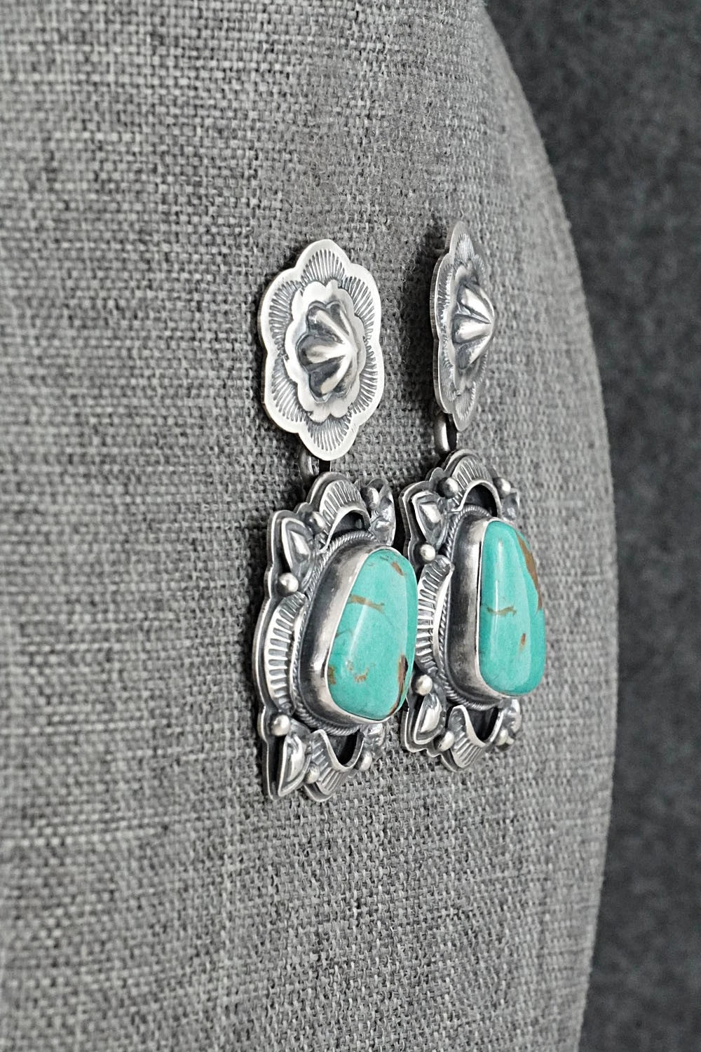 Turquoise & Sterling Silver Earrings - Randy Boyd