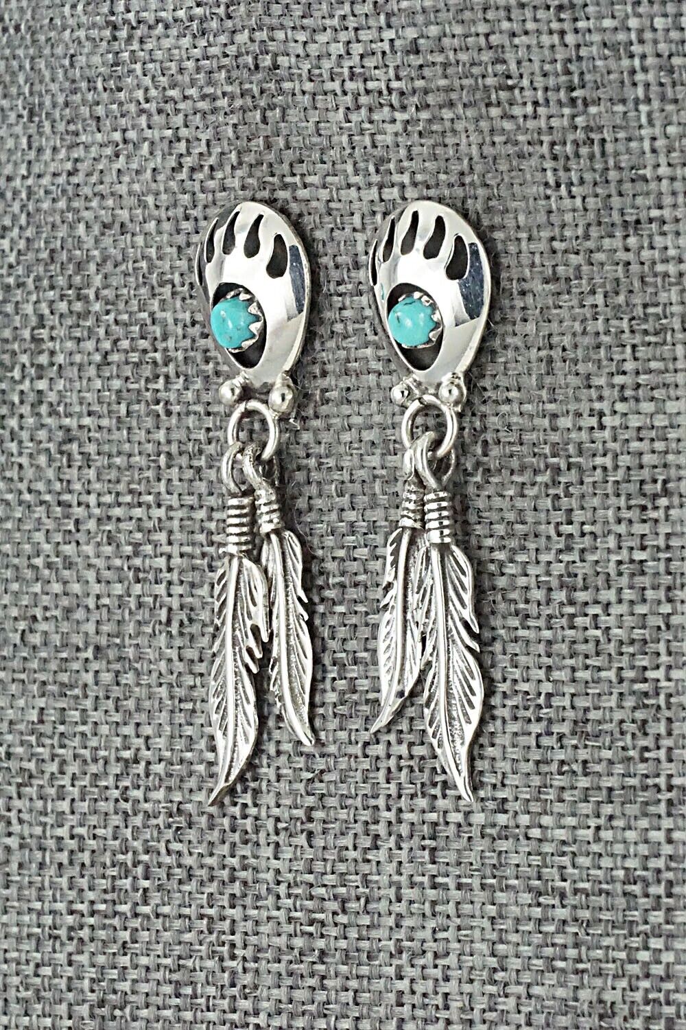 Turquoise & Sterling Silver Earrings - Annie Spencer