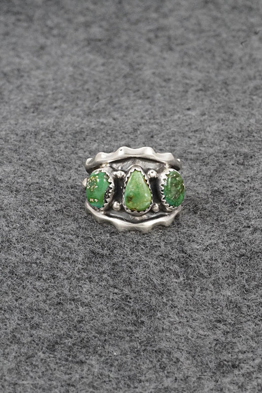 Turquoise & Sterling Silver Ring - Genevieve Francisco - Size 7