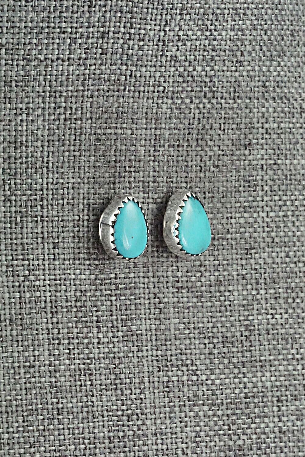 Turquoise & Sterling Silver Earrings - Theresa Smith
