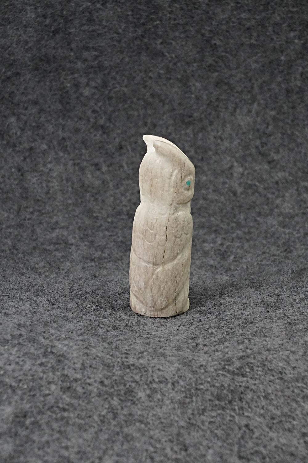 Owl Zuni Fetish Carving - Maxx Laate