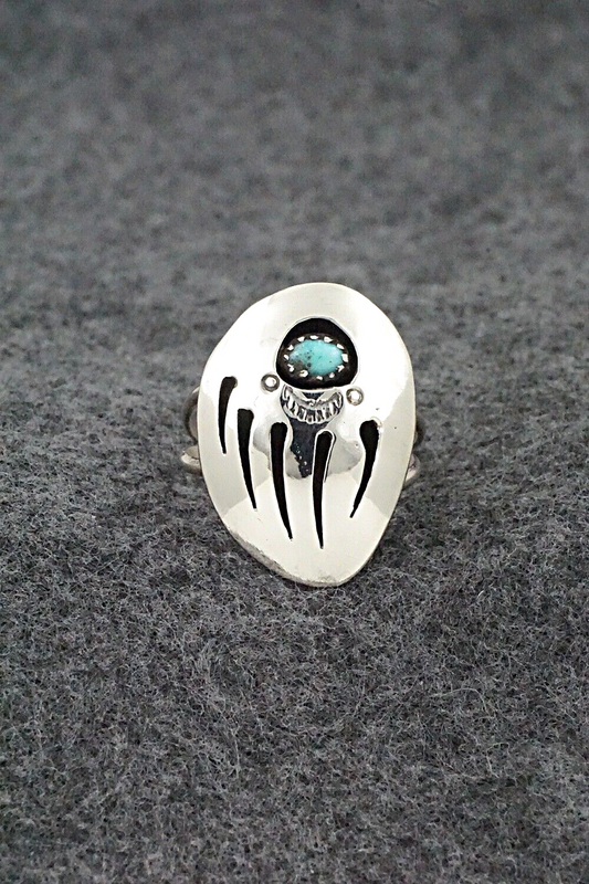 Turquoise & Sterling Silver Ring - Ervin Begay - Size 7.5