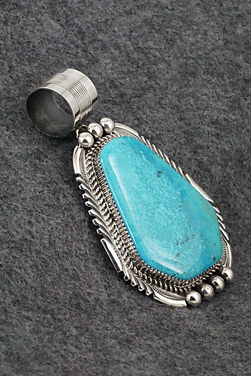 Turquoise & Sterling Silver Pendant - Garrison Boyd