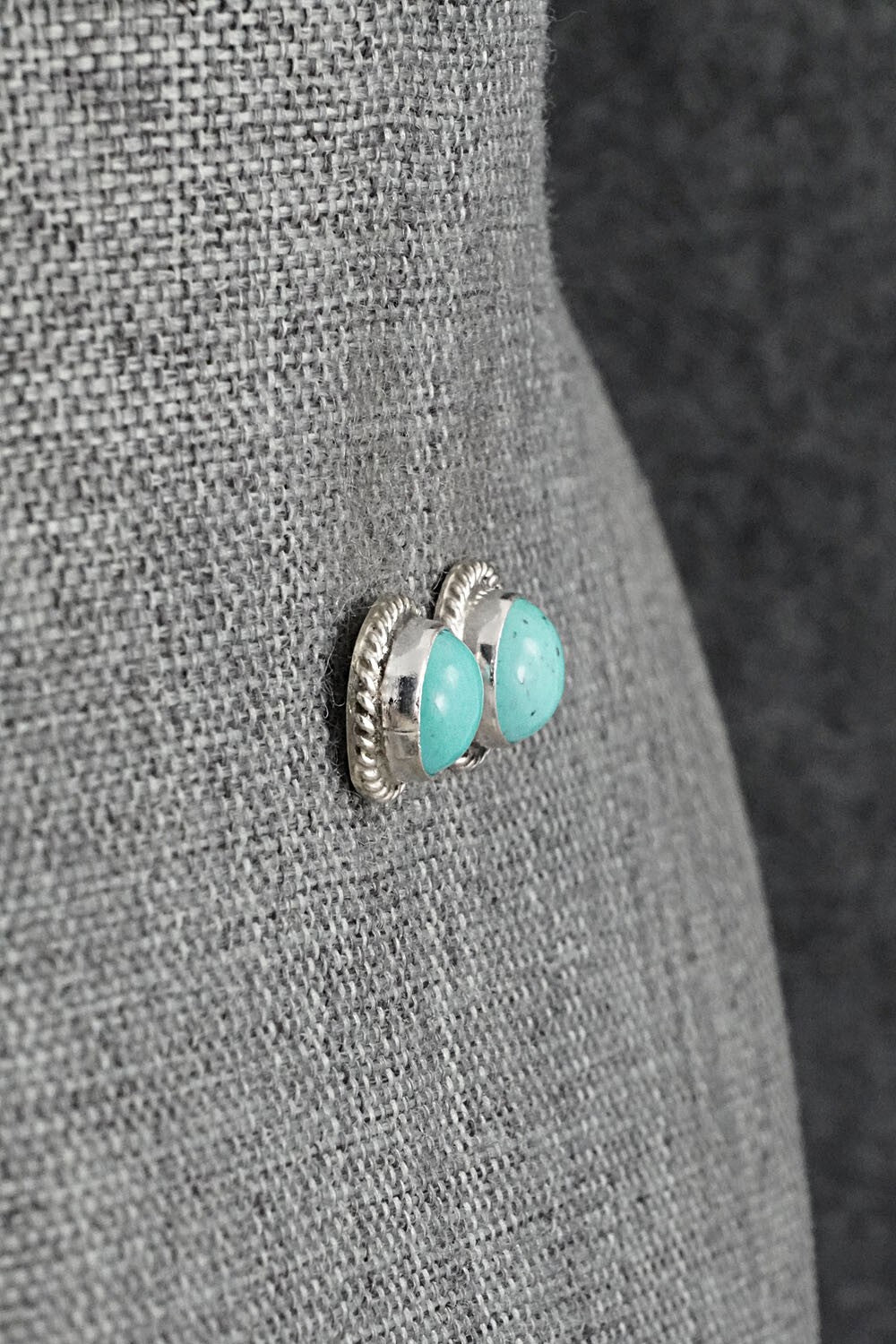 Turquoise & Sterling Silver Earrings - Byron Begay