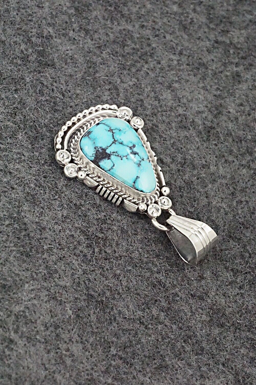 Turquoise & Sterling Silver Pendant - Daniel Benally