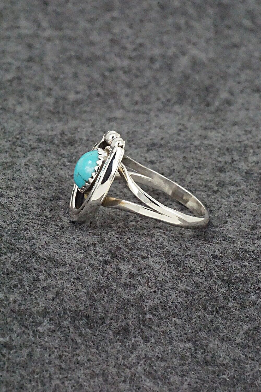 Turquoise & Sterling Silver Ring - Alice Rose Saunders - Size 9.25