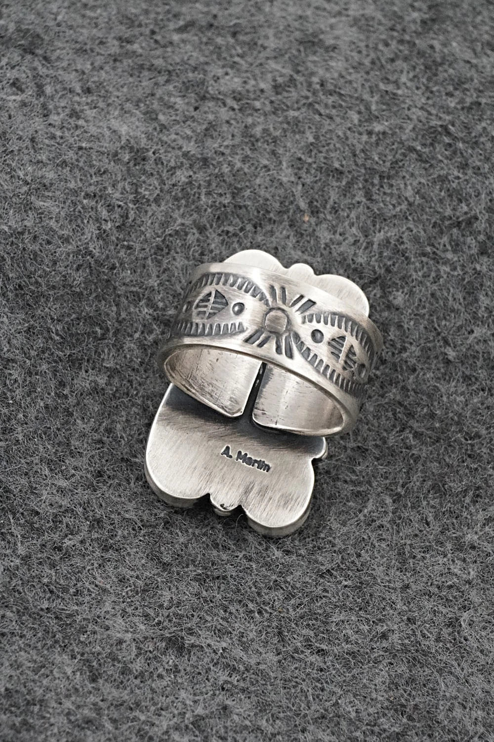 Turquoise & Sterling Silver Ring - Angela Martin - Size 7