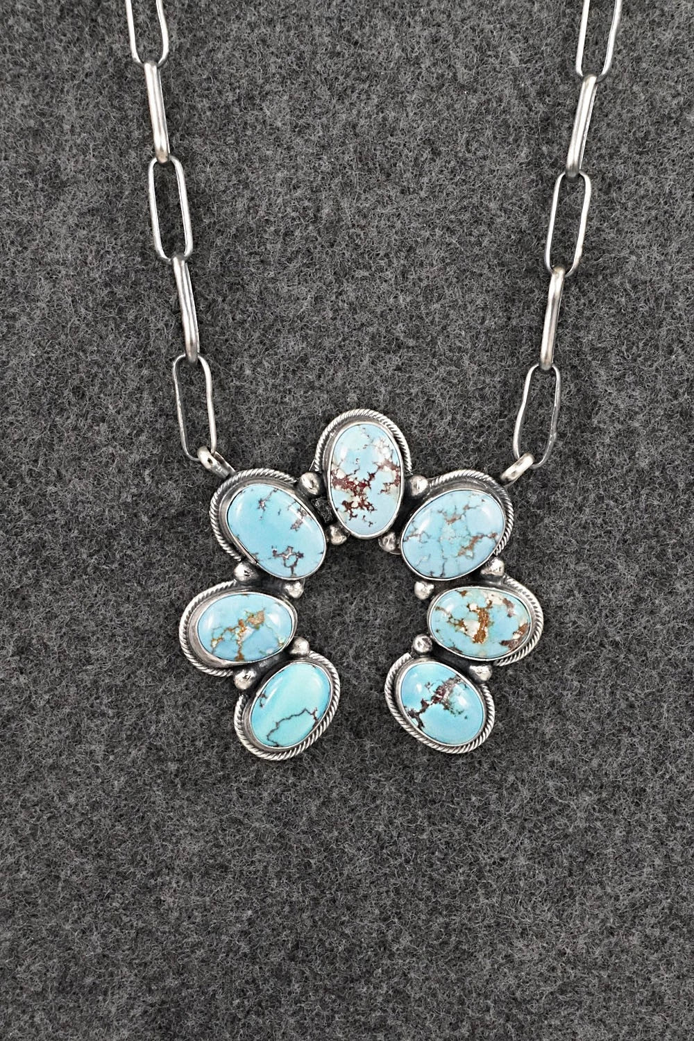 Turquoise & Sterling Silver Necklace - Darrin Livingston