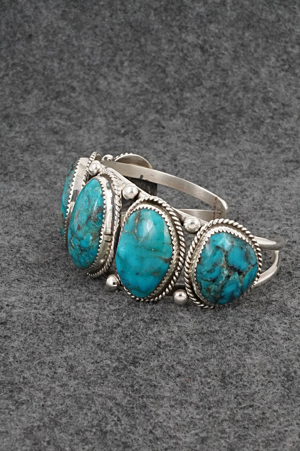 Turquoise & Sterling Silver Bracelet - Ray Nez