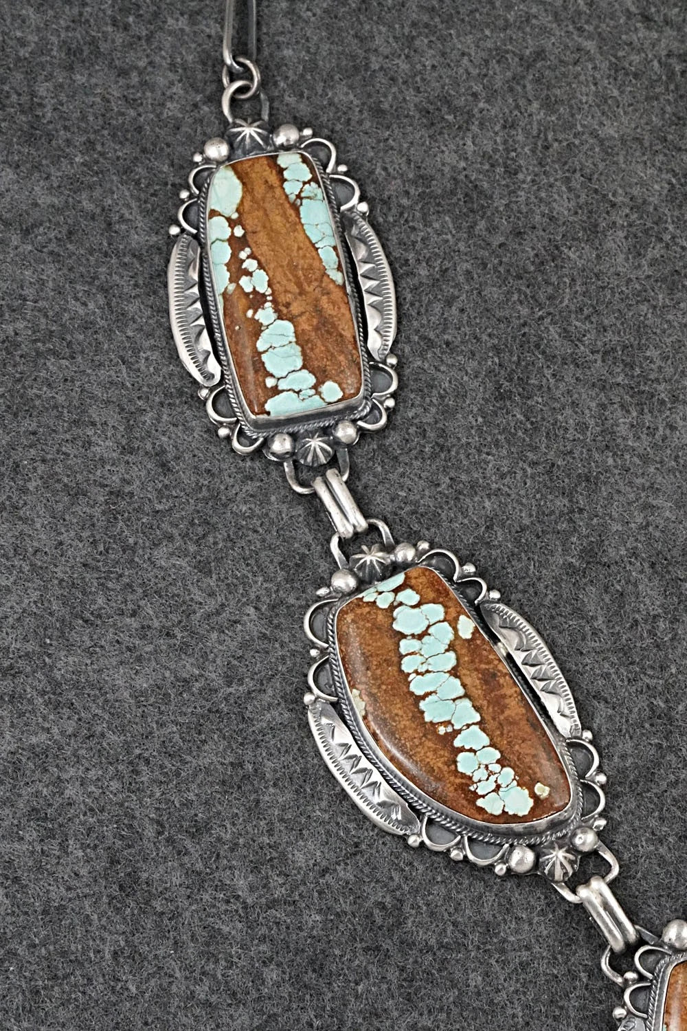 Turquoise & Sterling Silver Necklace and Earrings Set - Bob Becenti