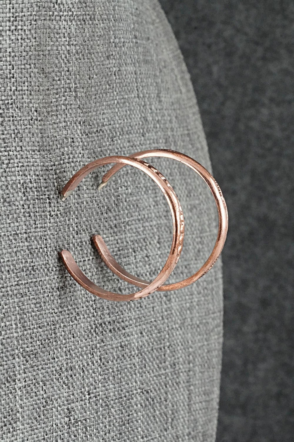 Copper Hoop Earrings - Elaine Tahe