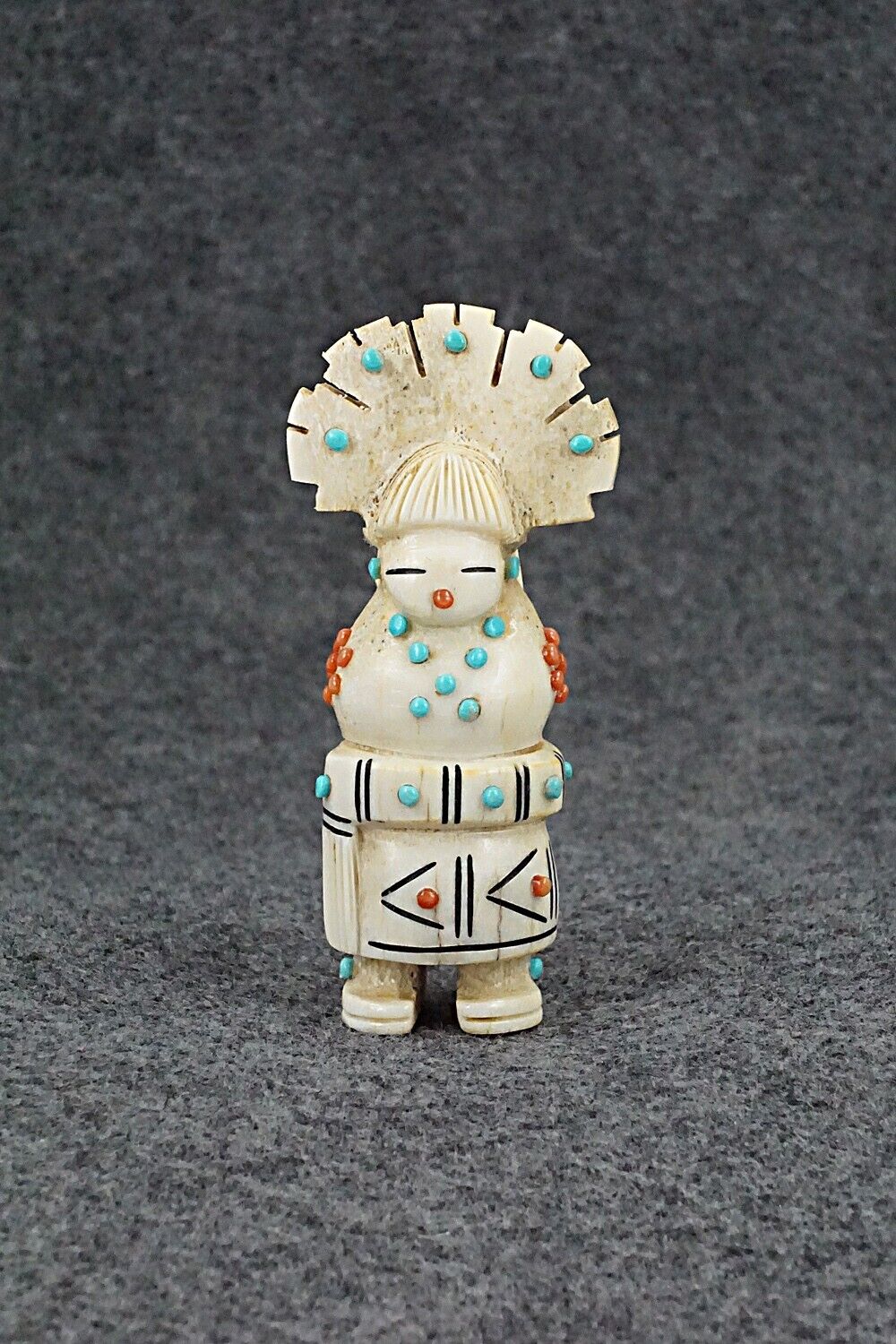 Corn Maiden Zuni Fetish Carving - Claudia Peina