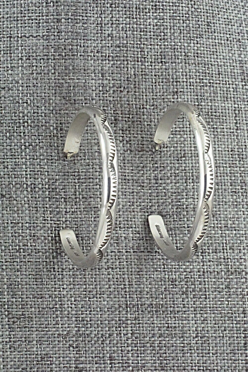 Sterling Silver Hoop Earrings - Elaine Tahe