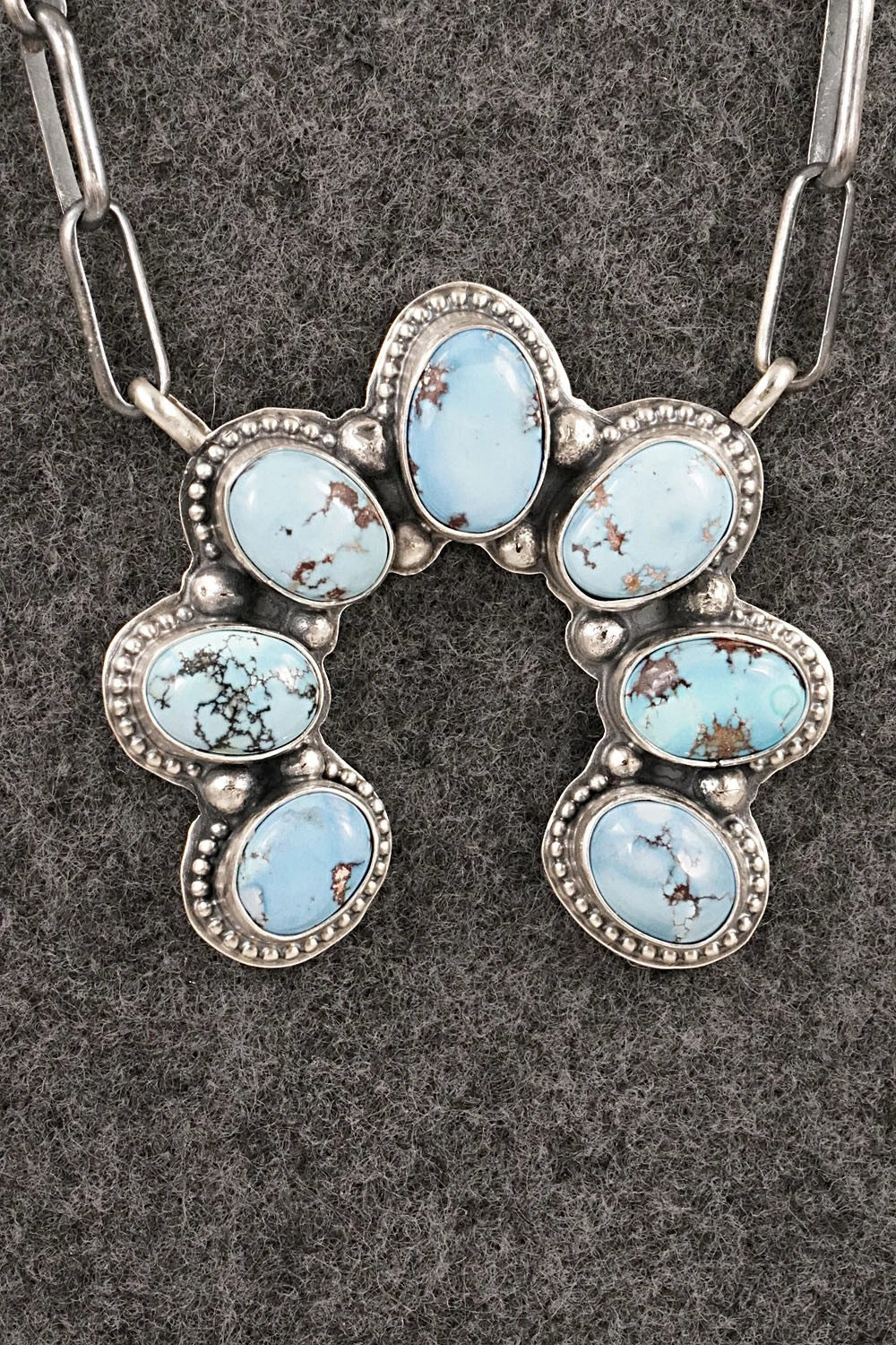 Turquoise & Sterling Silver Necklace - Darrin Livingston
