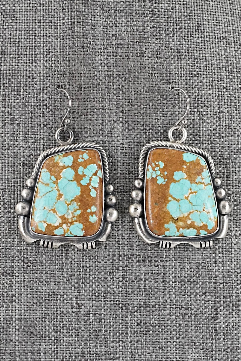 Turquoise & Sterling Silver Necklace and Earrings Set - Paul Livingston