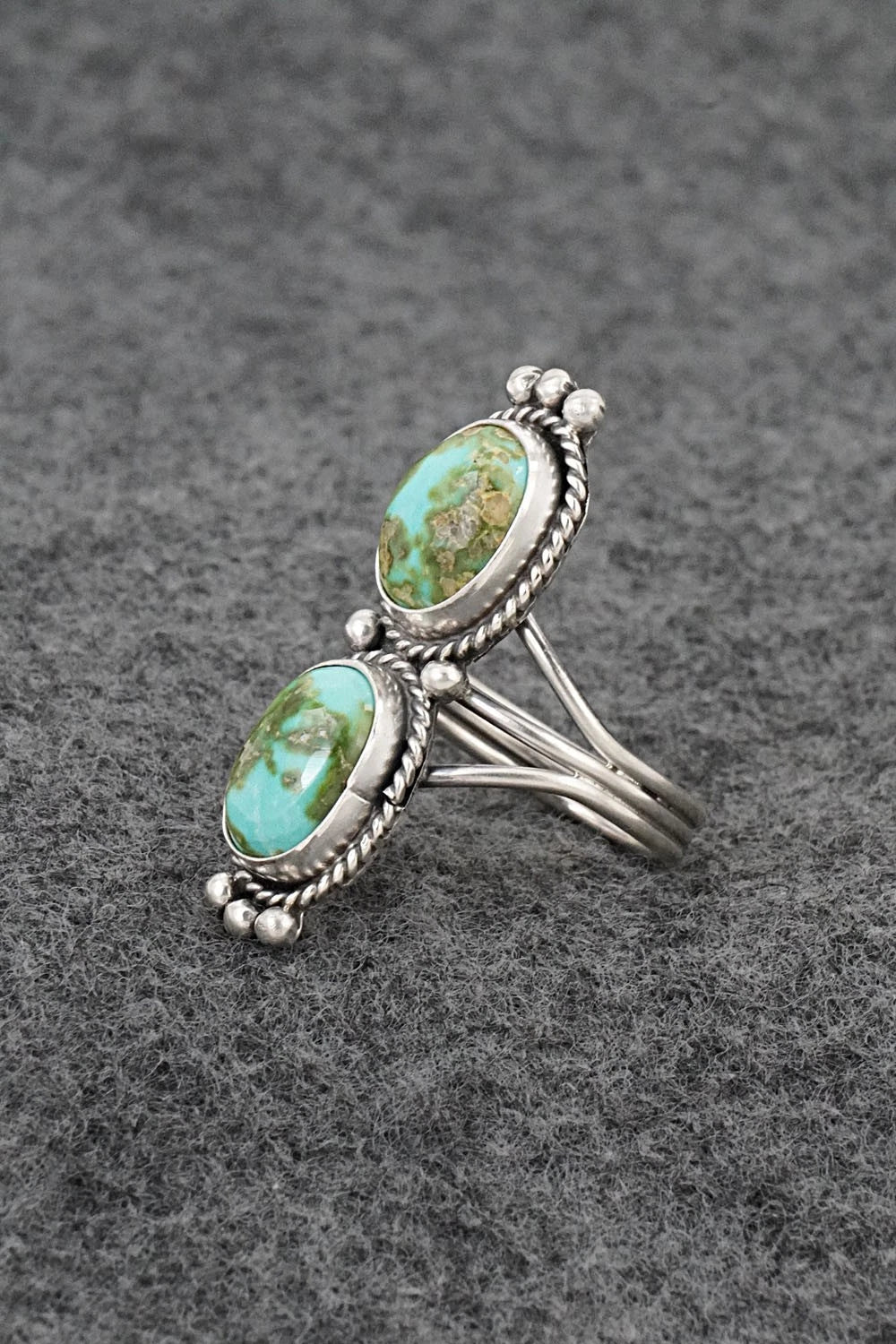 Turquoise & Sterling Silver Ring - Rena Begay - Size 8