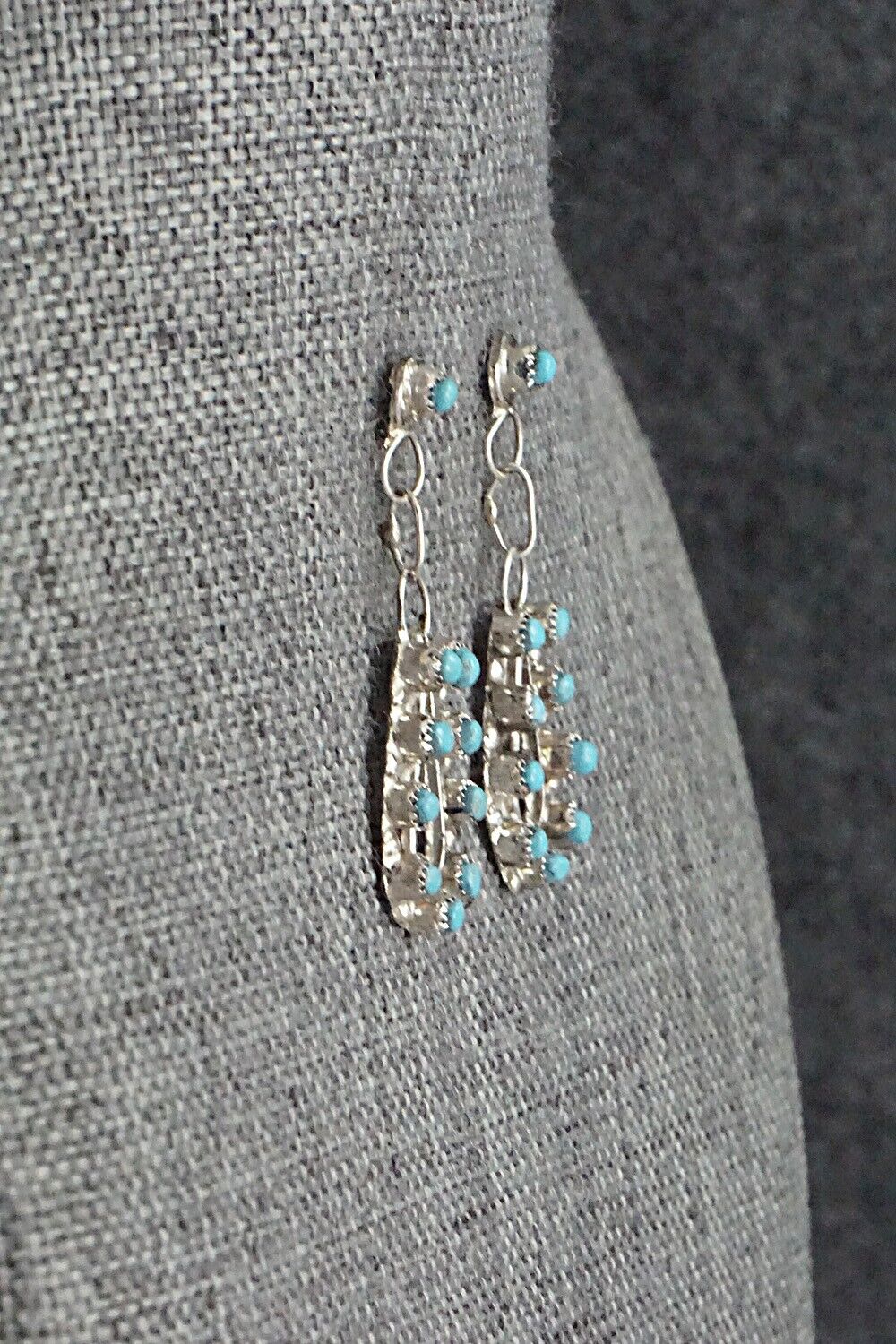 Turquoise & Sterling Silver Earrings - Waylon Johnson