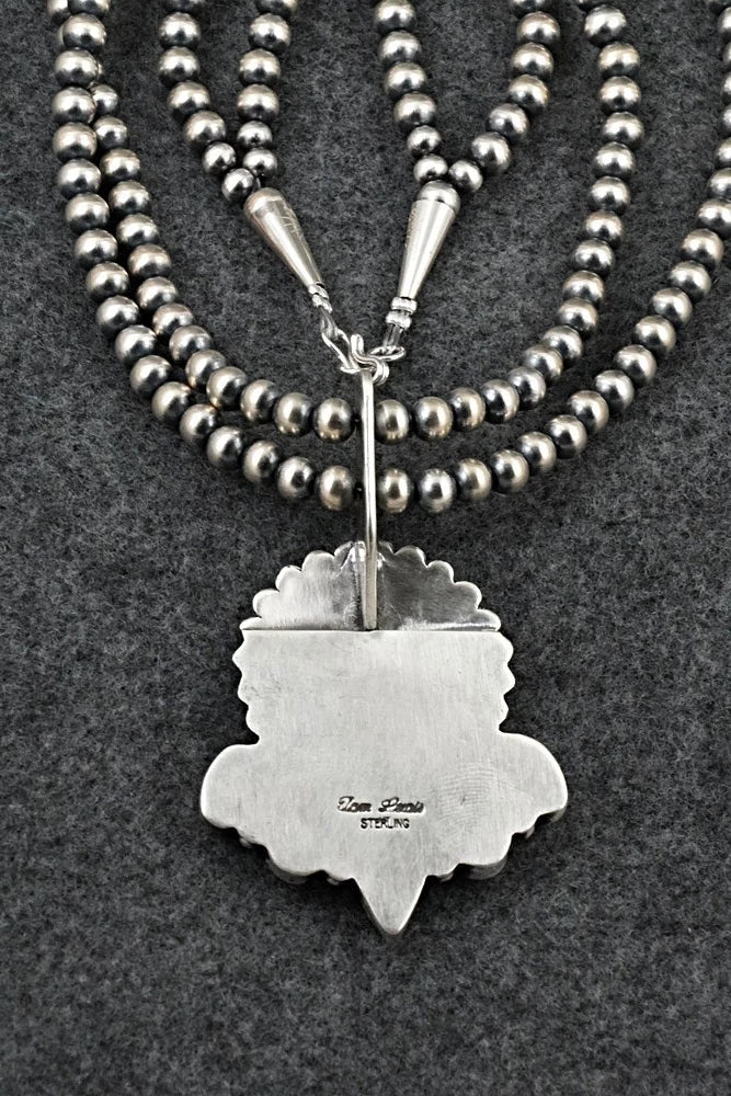 Turquoise & Sterling Silver Necklace - Tom Lewis