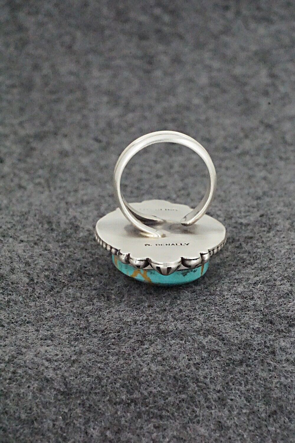 Turquoise & Sterling Silver Ring - Daniel Benally - Size 6 Adj.