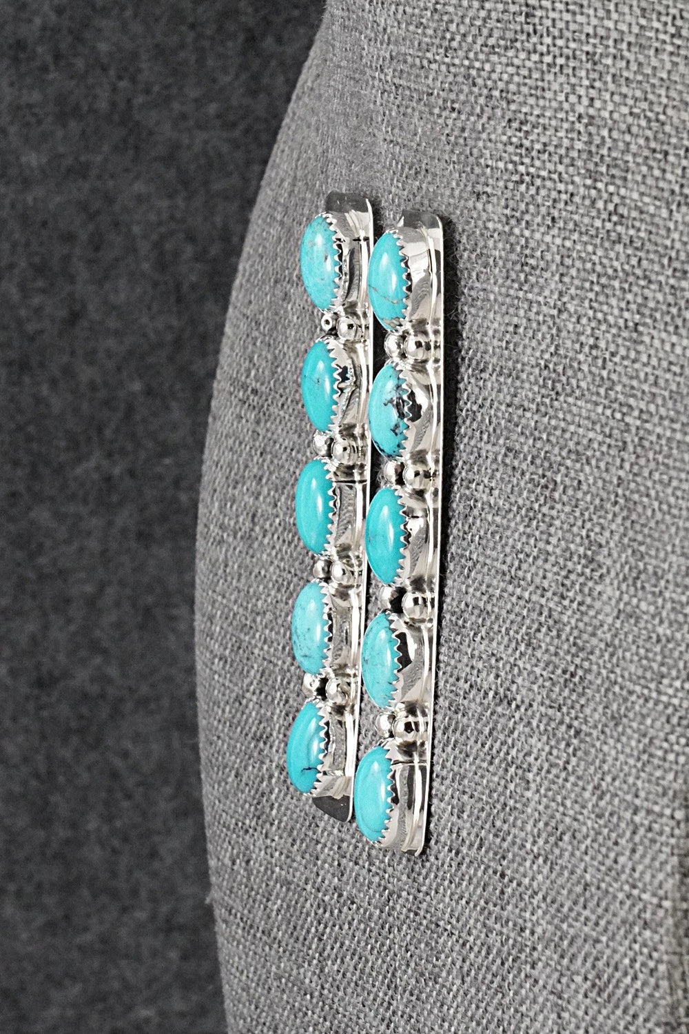 Turquoise & Sterling Silver Earrings - Jody Tsosie
