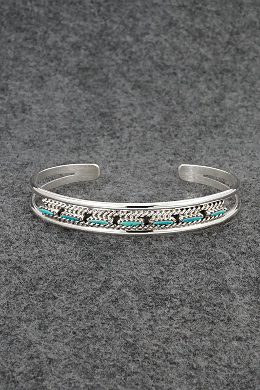 Turquoise & Sterling Silver Bracelet - Roland Francisco