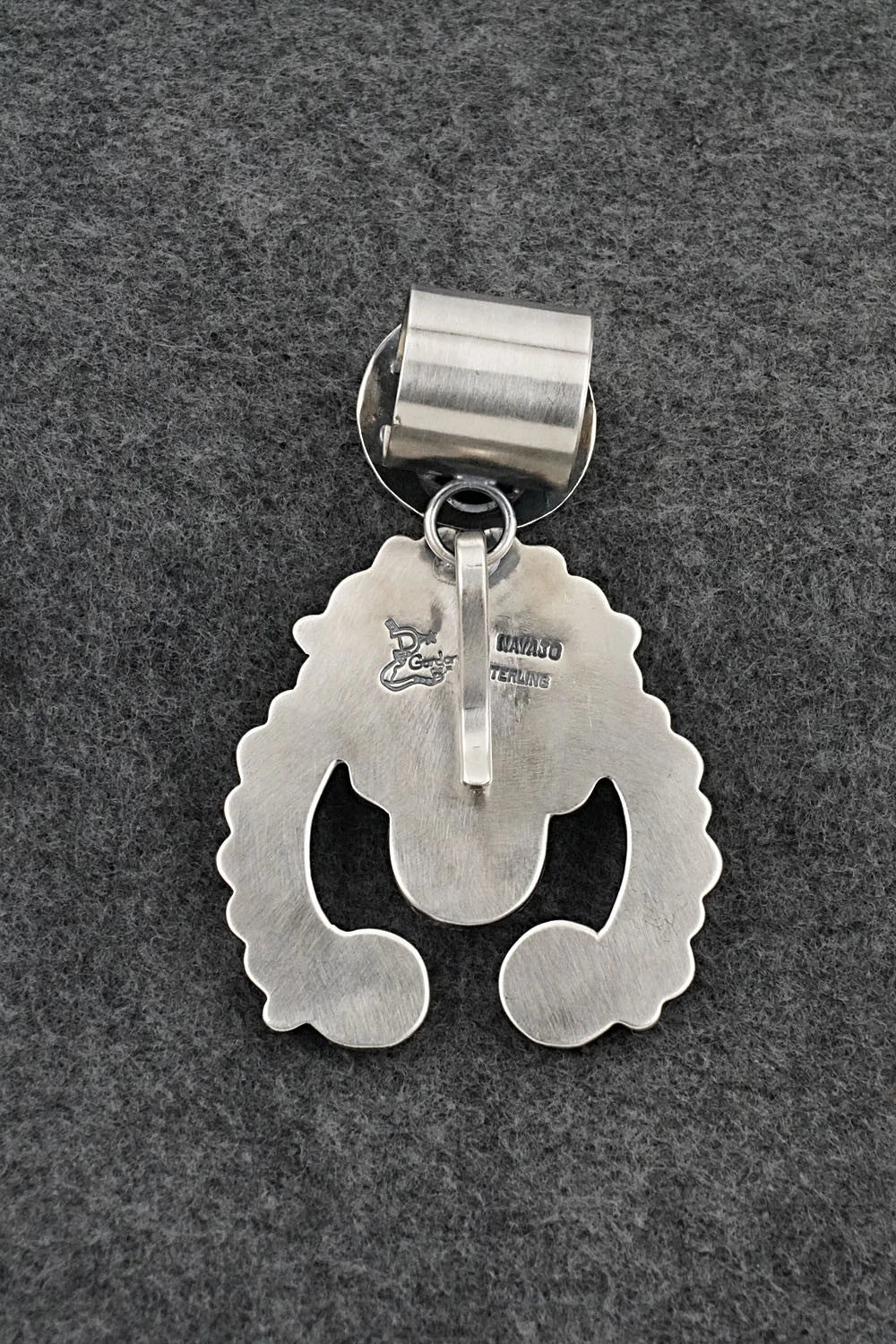Turquoise & Sterling Silver Pendant - Delbert Gordon