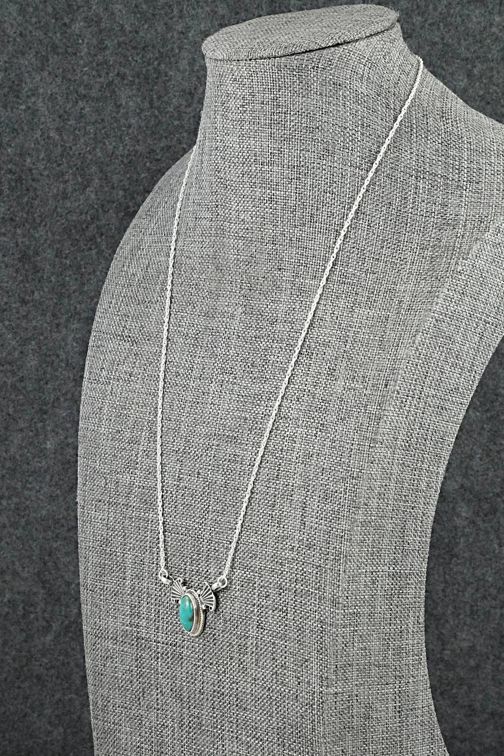 Turquoise & Sterling Silver Necklace - Verley Betone
