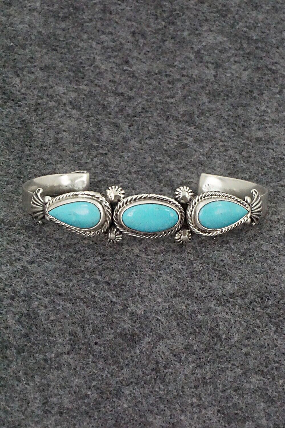 Turquoise & Sterling Silver Bracelet - Bobby Platero
