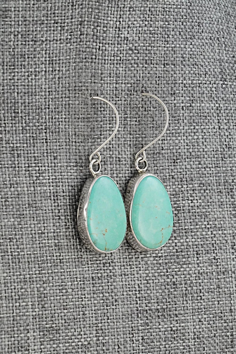 Turquoise & Sterling Silver Earrings - Rosemary Saunders
