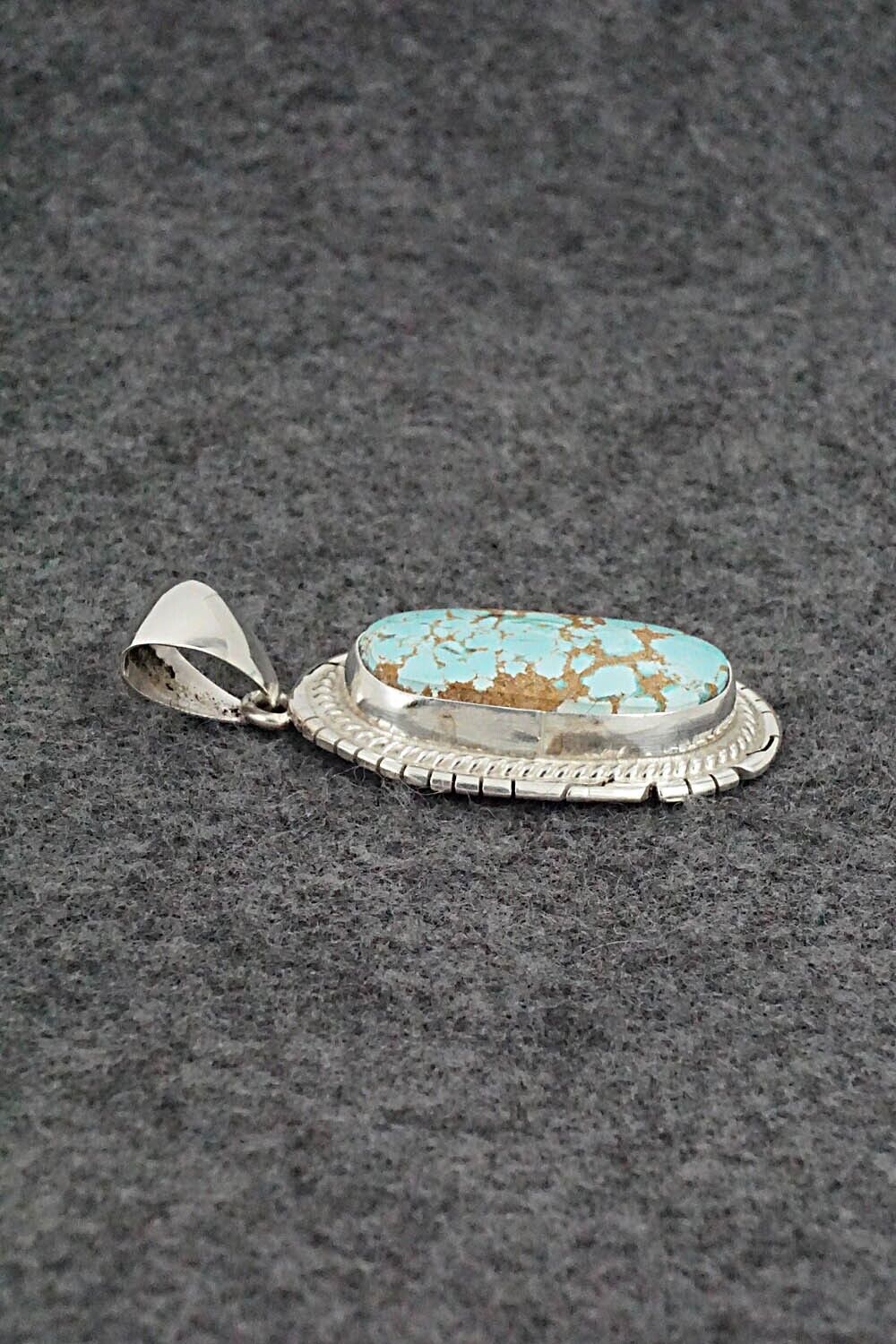 Turquoise & Sterling Silver Pendant - Peggy Skeets