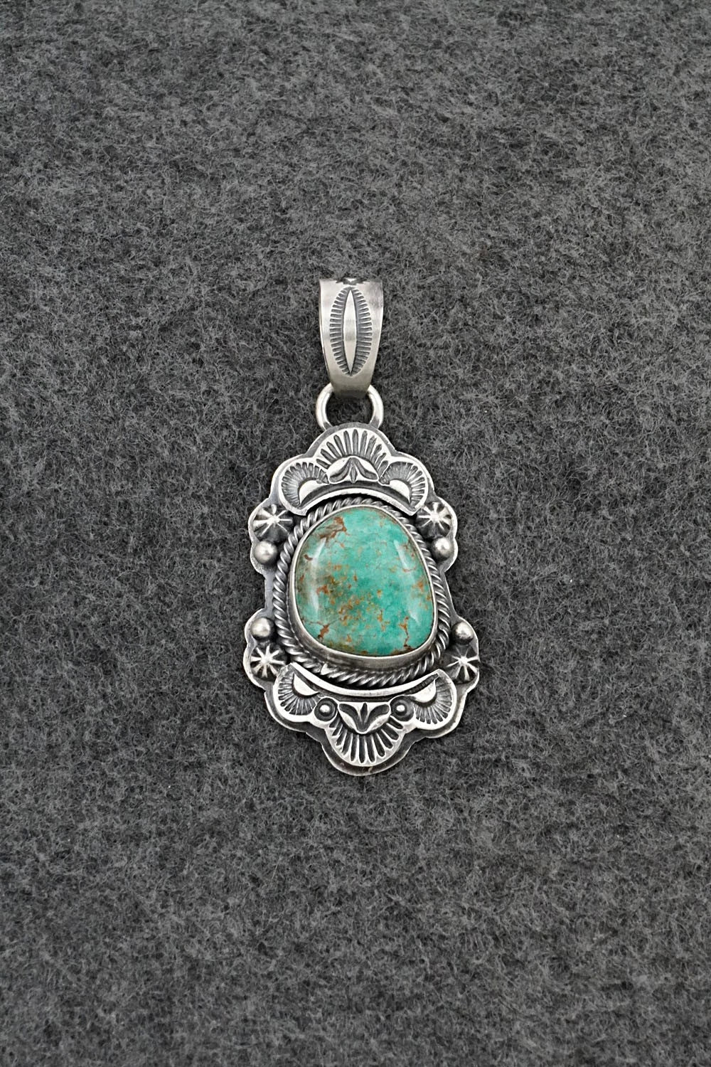 Turquoise & Sterling Silver Pendant - Randy Boyd