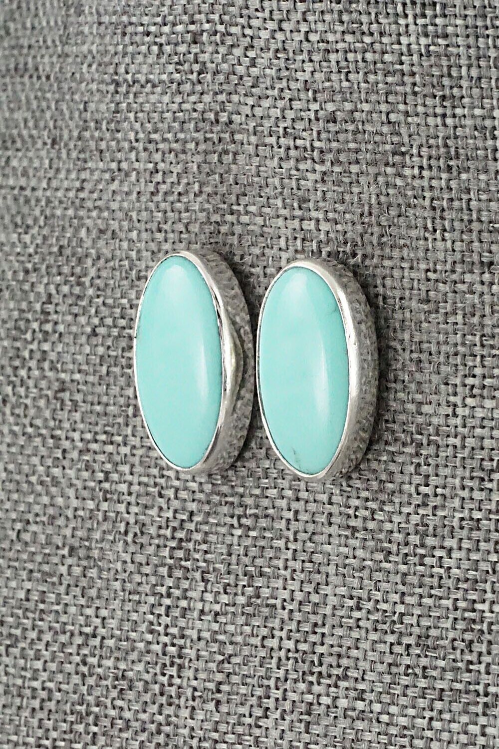 Turquoise & Sterling Silver Earrings - Marco Begaye