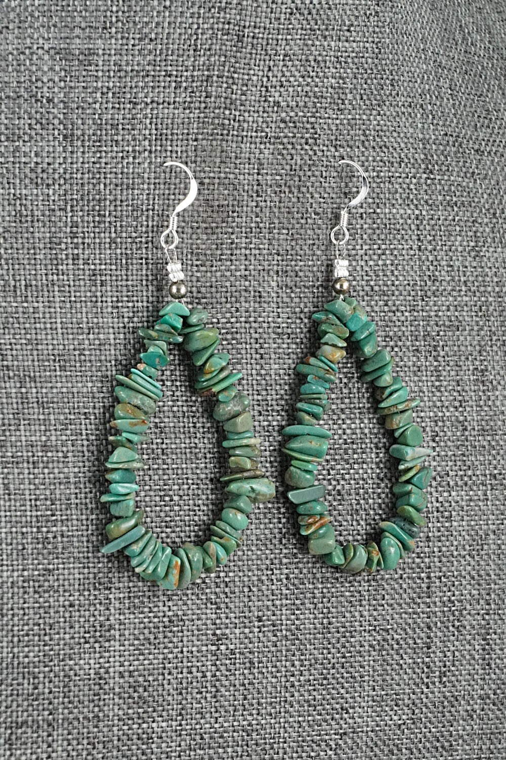 Turquoise & Sterling Silver Earrings - Doreen Jake