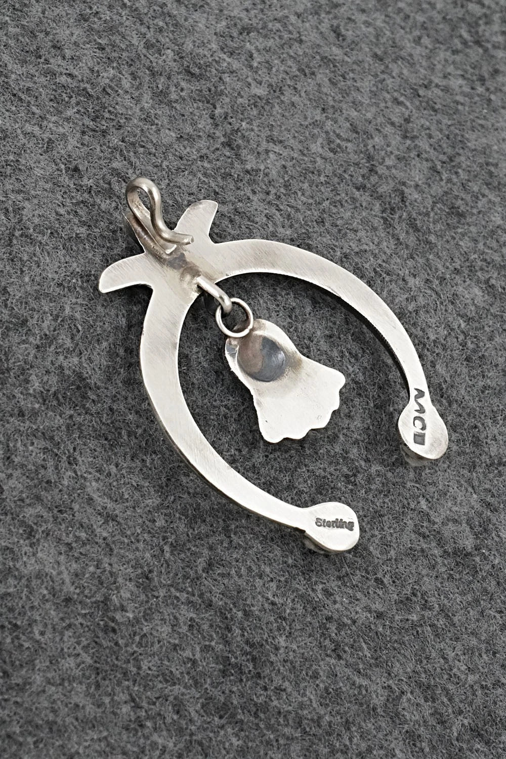 Turquoise and Sterling Silver Pendant - Martha Cayatineto