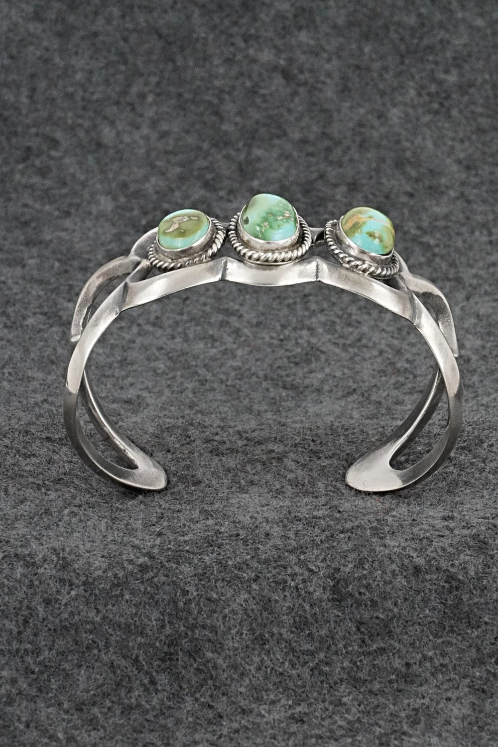 Turquoise & Sterling Silver Bracelet - Eugene Gruber