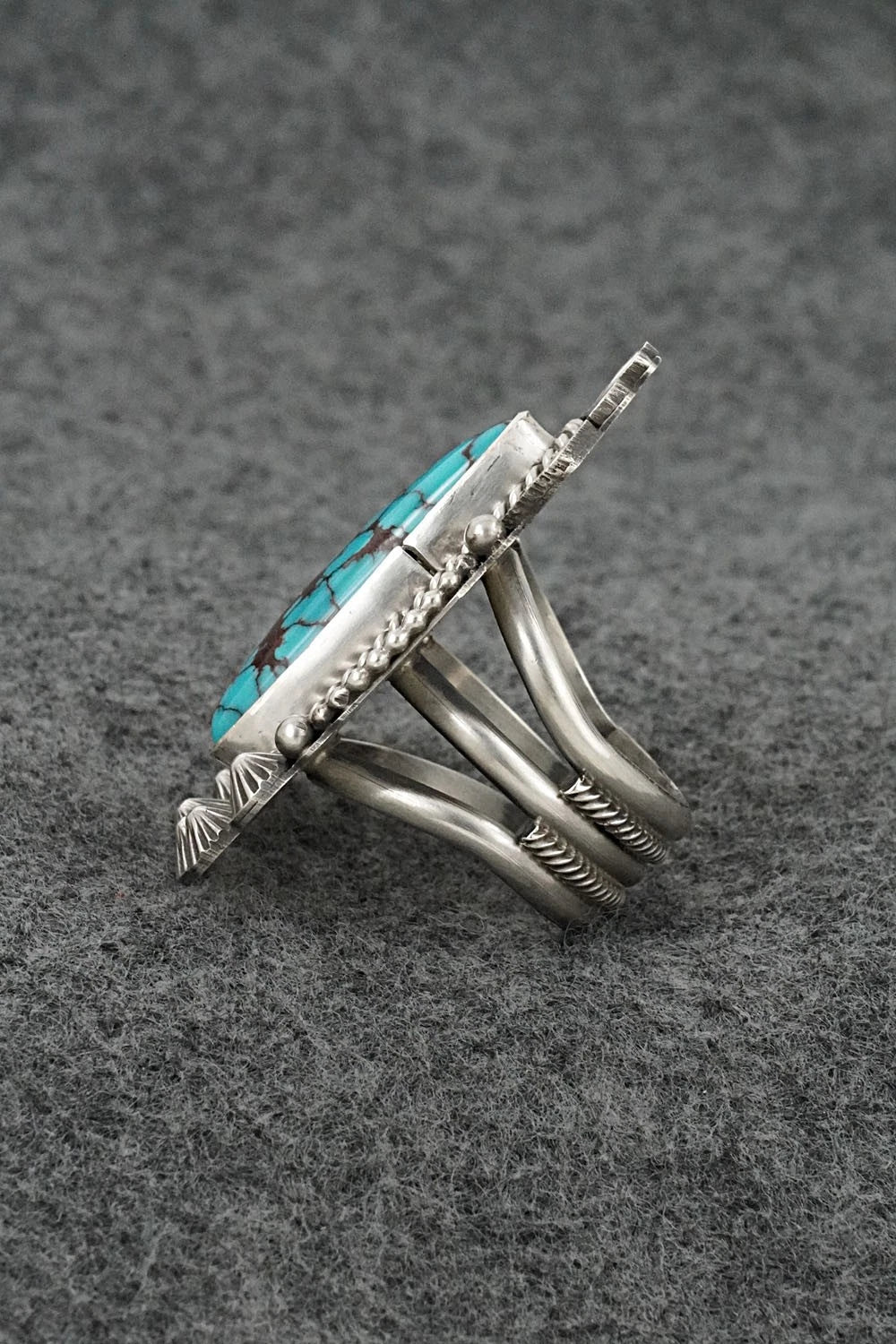 Turquoise & Sterling Silver Ring - Michael Calladitto - Size 10