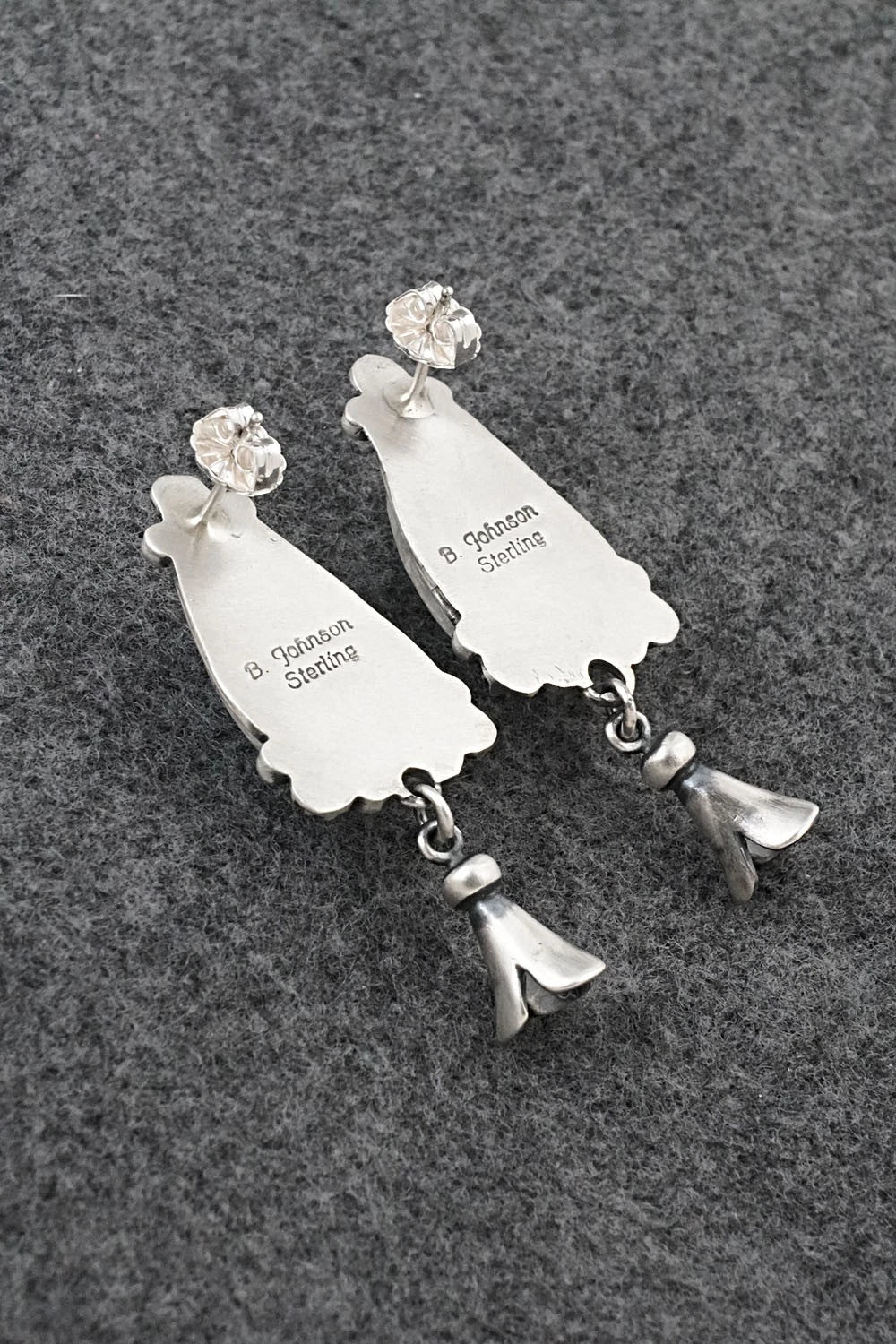 Turquoise & Sterling Silver Earrings - Bobby Johnson