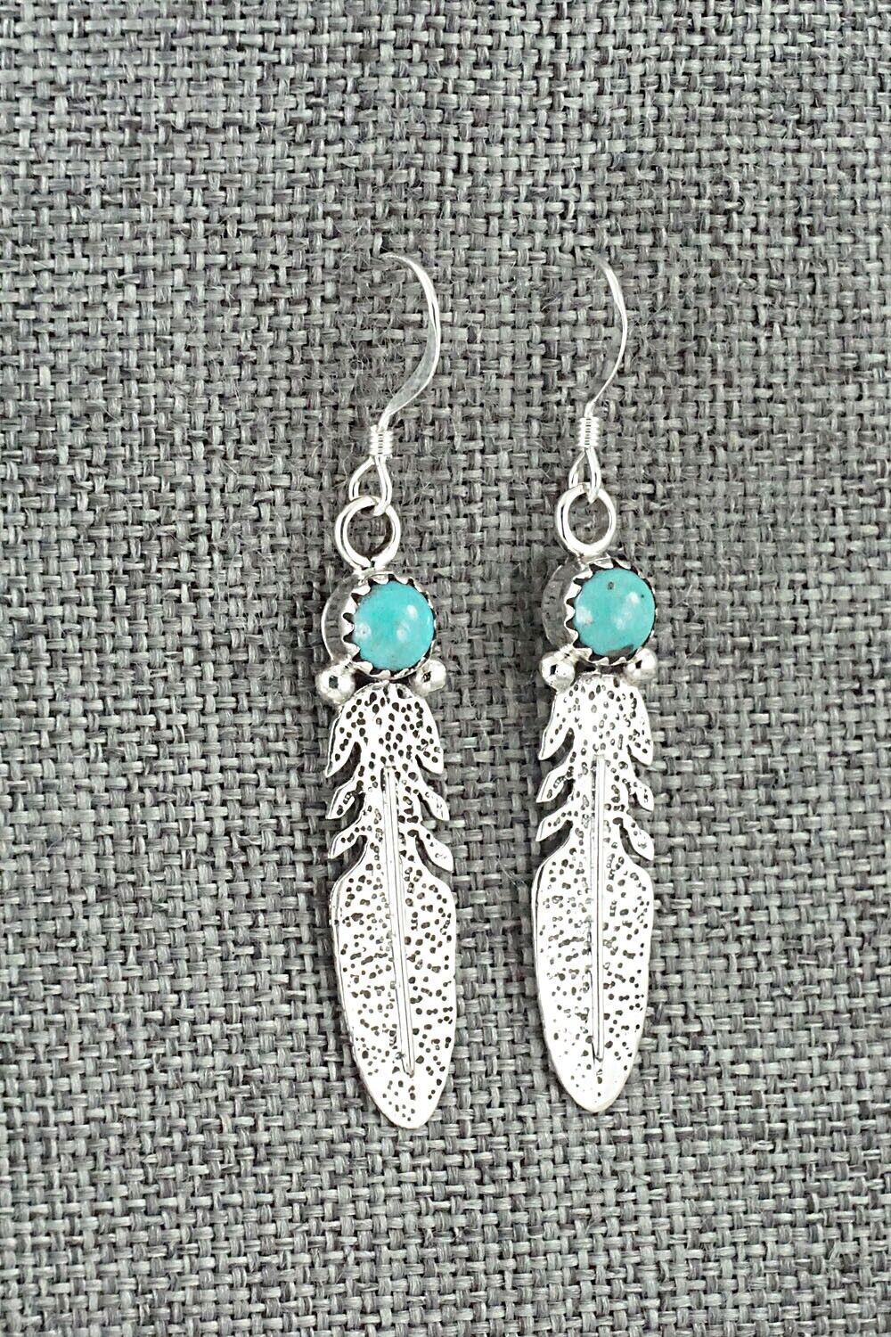 Turquoise & Sterling Silver Earrings - Rita Largo