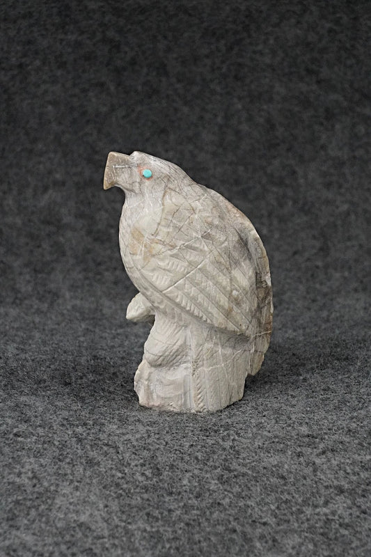 Eagle Zuni Fetish Carving - Derrick Kammasee