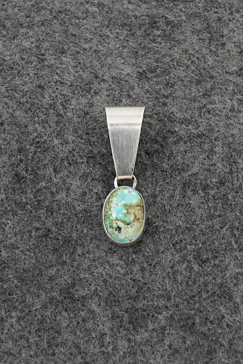 Turquoise & Sterling Silver Pendant - Rosemary Saunders
