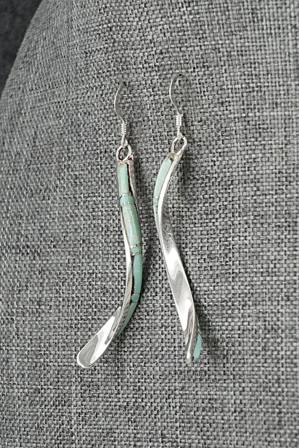 Turquoise & Sterling Silver Earrings - Terrance Panteah