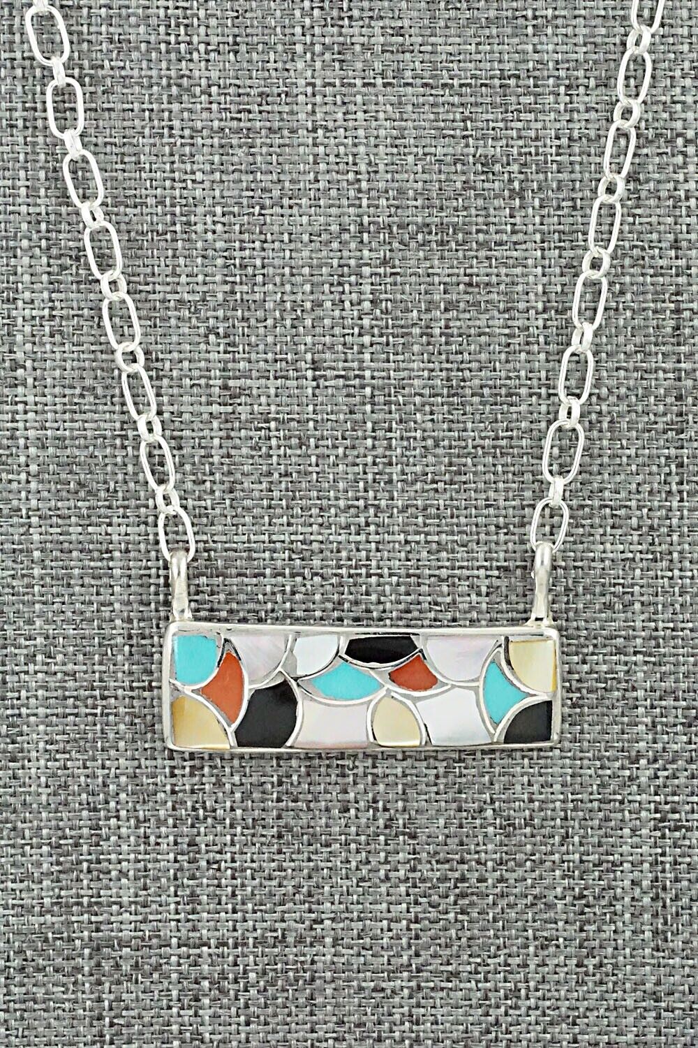 Multi-Stone & Sterling Silver Necklace - Orena Leekya